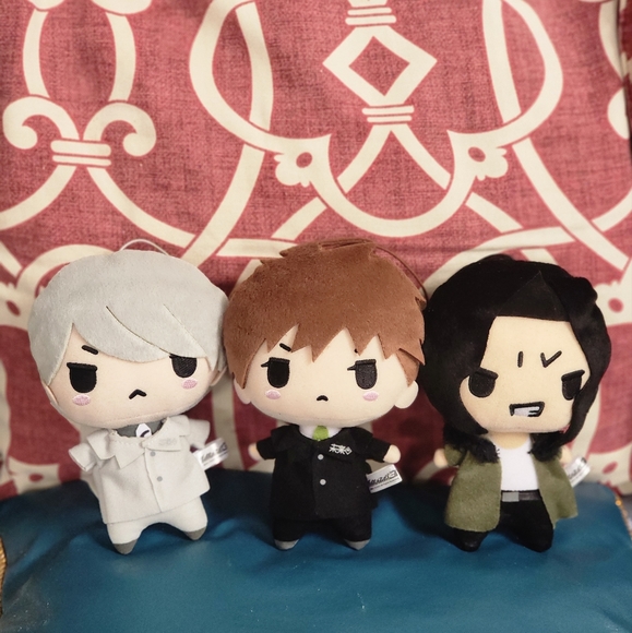 Danganronpa Makoto Naegi, Kyosuke Munakata and Juzo Sakakura Plush Doll Lot Set - Picture 1 of 5